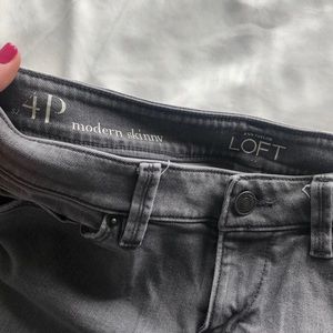 Ann Taylor LOFT Skinny Grey Jeans